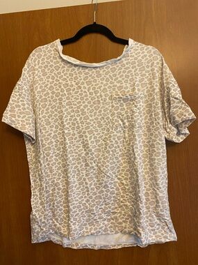 Pink Leopard Pajama Shirt